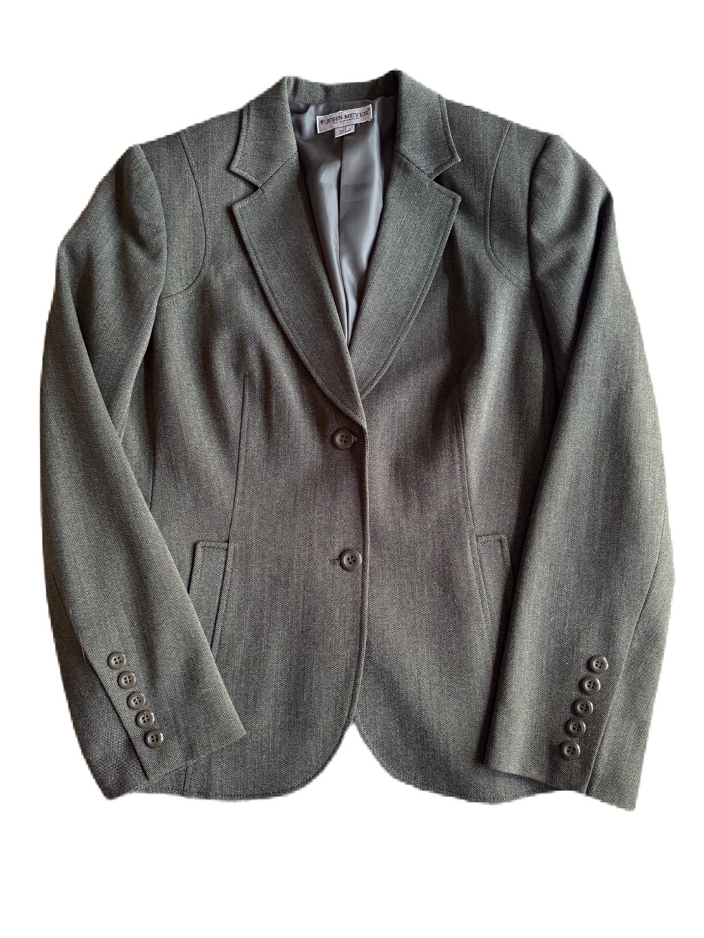 John Meyer of Norwich Olive Tailored Button Down Blazer